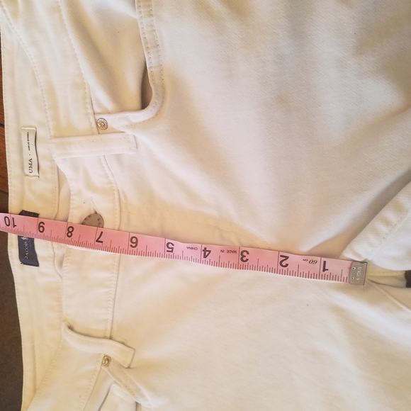 JACOB DAVIS Uma Ankle Skinny Jean White Stretch Size 26 - Picture 6 of 8